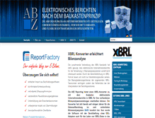 Tablet Screenshot of abz-reporting.com